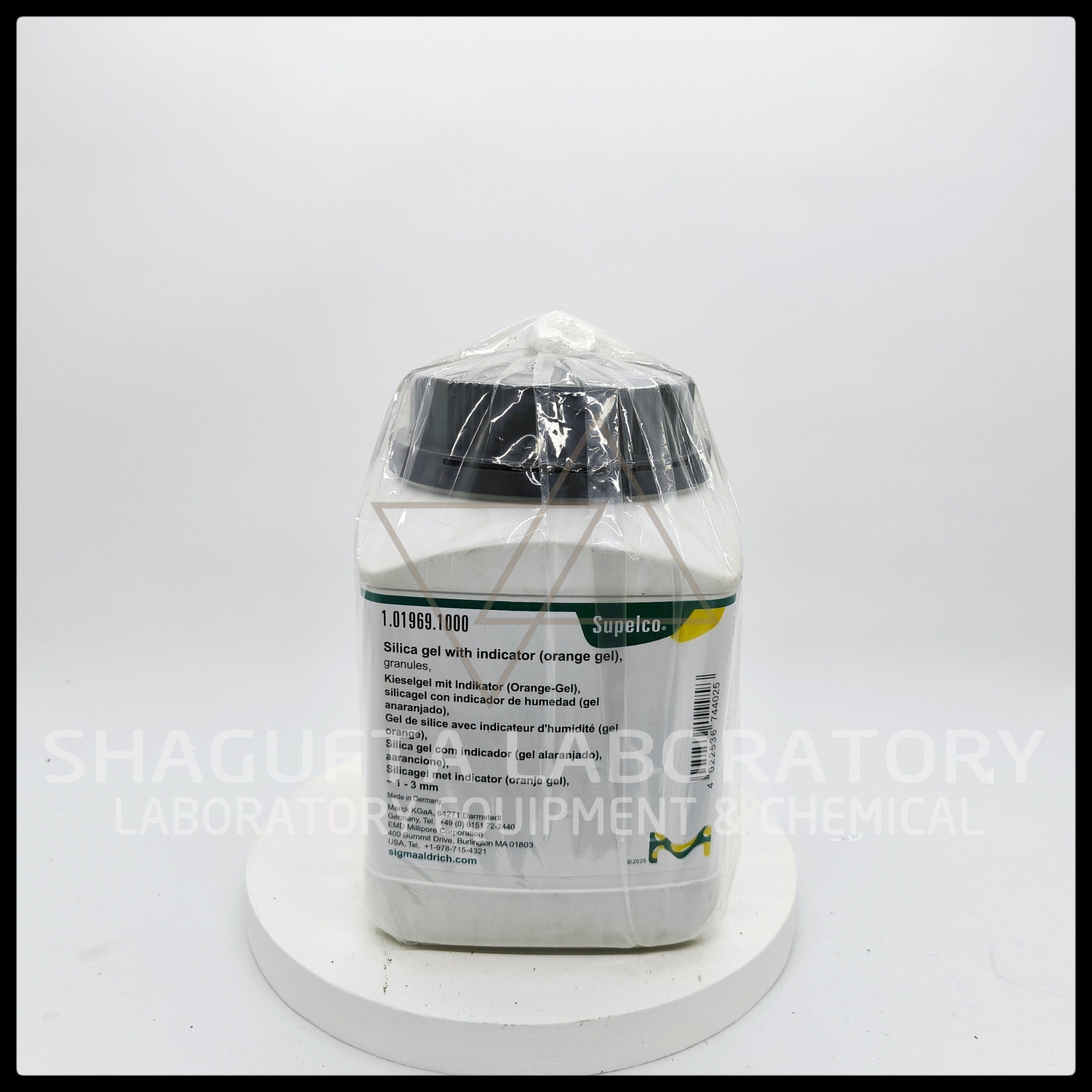 Silica Gel with Indicator Orange Gel 1–3 mm Supelco Merck 1.01969.1000 1kg – Desiccant Laboratorium