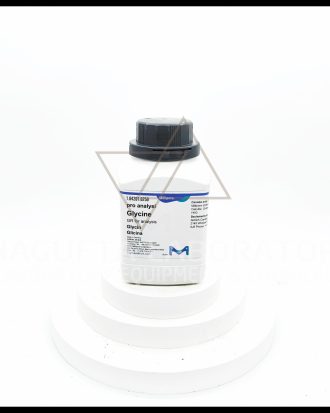 Glycine pro analysis Merck Cat. No. 104201 merupakan bahan kimia analytical grade berkualitas tinggi untuk kebutuhan analisis laboratorium, buffer preparation, penelitian biokimia, sintesis, dan aplikasi industri. Cocok digunakan pada laboratorium QC, research, pendidikan, farmasi, dan institusi profesional.