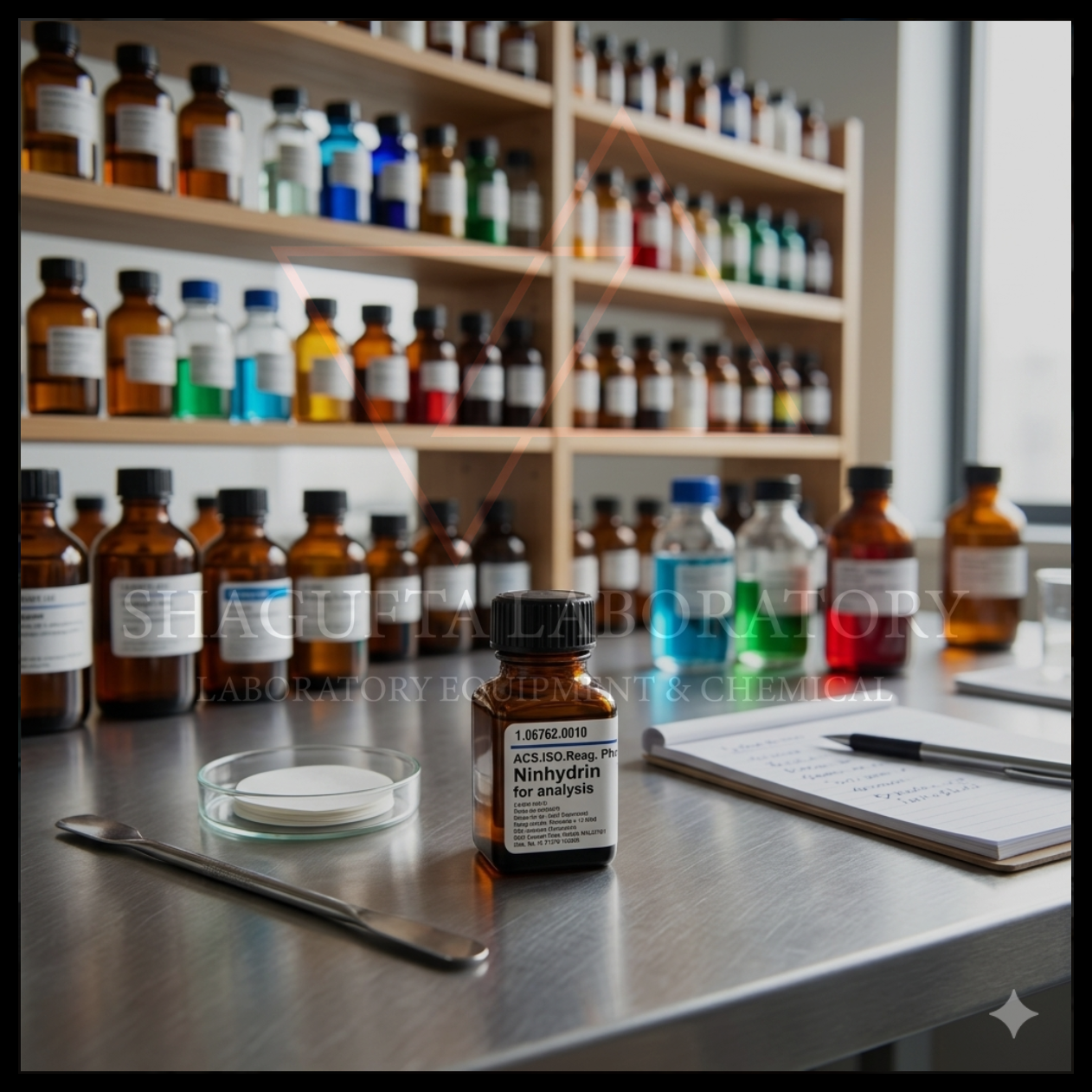 Supelco EMSURE® Ninhydrin ACS ISO Reag. Ph Eur for Analysis merupakan bahan kimia laboratorium analytical grade berkualitas tinggi untuk kebutuhan analisis asam amino, kromatografi, fingerprint detection, quality control (QC), penelitian, dan aplikasi laboratorium profesional. Produk original Merck/Supelco dengan standar ACS, ISO, dan Ph Eur.