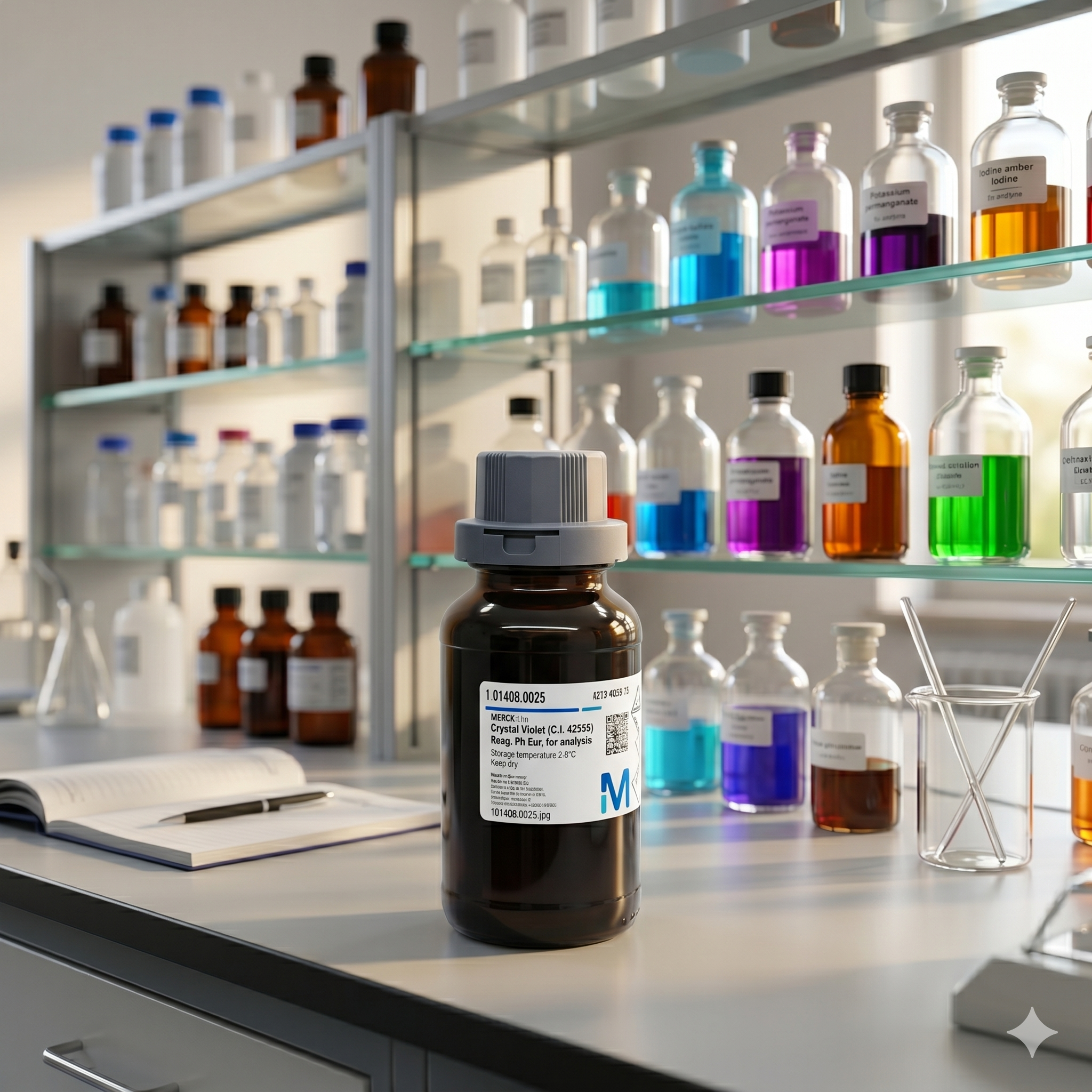 Crystal Violet Indicator ACS Reag Ph Eur Merck 101408 Supelco 25g Original Laboratory Reagent