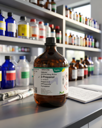 2-Propanol EMSURE® Merck kualitas analytical grade untuk kebutuhan analisis laboratorium, penelitian, QC industri, dan aplikasi farmasi. Memenuhi standar ACS, ISO, dan Ph Eur sehingga ideal digunakan sebagai pelarut laboratorium, preparasi sampel, pembersihan instrumen, dan aplikasi kimia analitik.