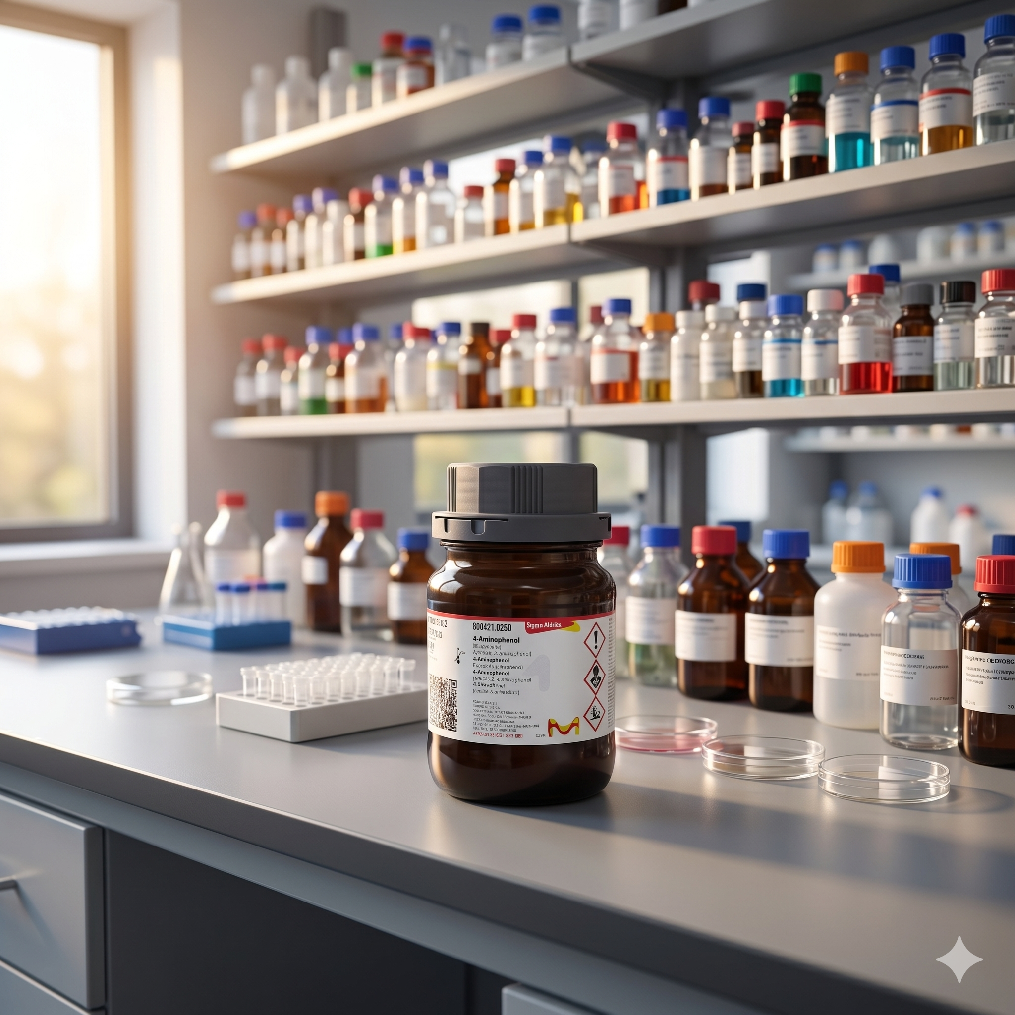 4-Aminophenol for Synthesis Sigma-Aldrich 8.00421.0250 | Chemical Reagent Laboratory Grade – Shagufta Laboratory 20GR (REPACK)