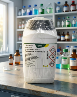 Potassium Dichromate EMSURE® ACS ISO Reag. Ph Eur 104864 dari Supelco Merck merupakan reagen laboratorium berkualitas tinggi untuk kebutuhan analisis kimia, titrasi, quality control, penelitian, dan aplikasi laboratorium profesional.