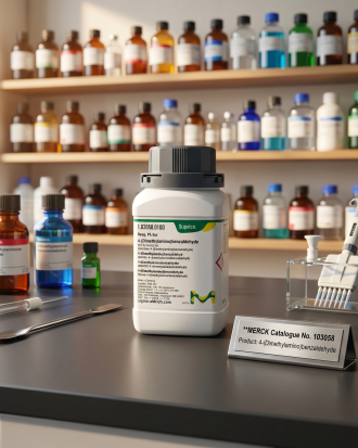 4-(Dimethylamino) Benzaldehyde GR Reag. Ph Eur Supelco Merck 1.03058 100g – Reagen Analitik Laboratorium Original