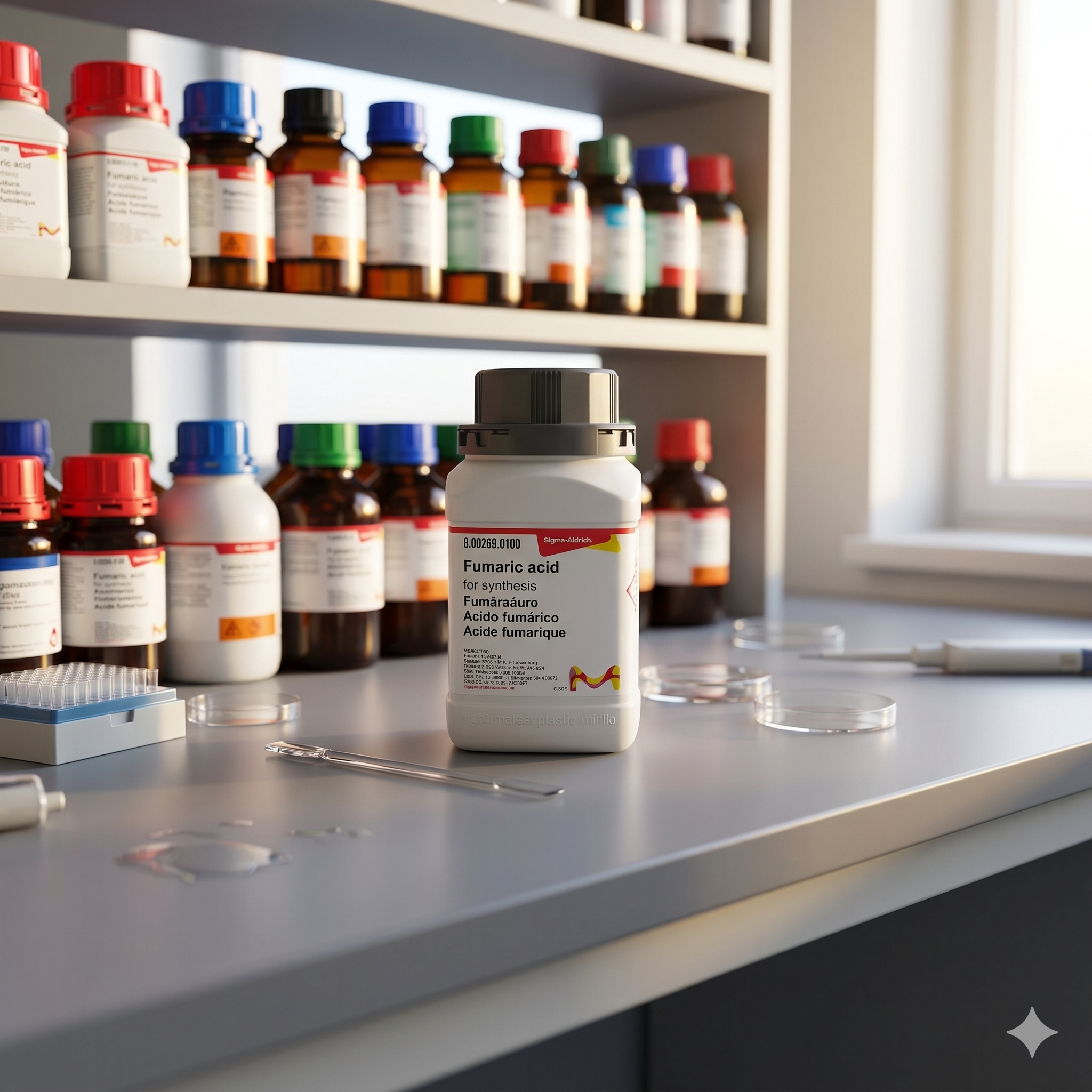 Fumaric Acid for Synthesis Sigma-Aldrich 8.00269.0100 | Reagent Grade Laboratory Chemical – Shagufta Laboratory