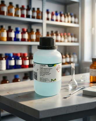 Copper Standard Solution 1000 mg/L Cu adalah larutan standar analitik berkualitas tinggi yang dapat ditelusuri ke NIST (traceable to NIST), dirancang untuk kebutuhan kalibrasi instrumen laboratorium seperti ICP, AAS, dan analisis logam pada aplikasi riset, QC, pendidikan, dan industri.