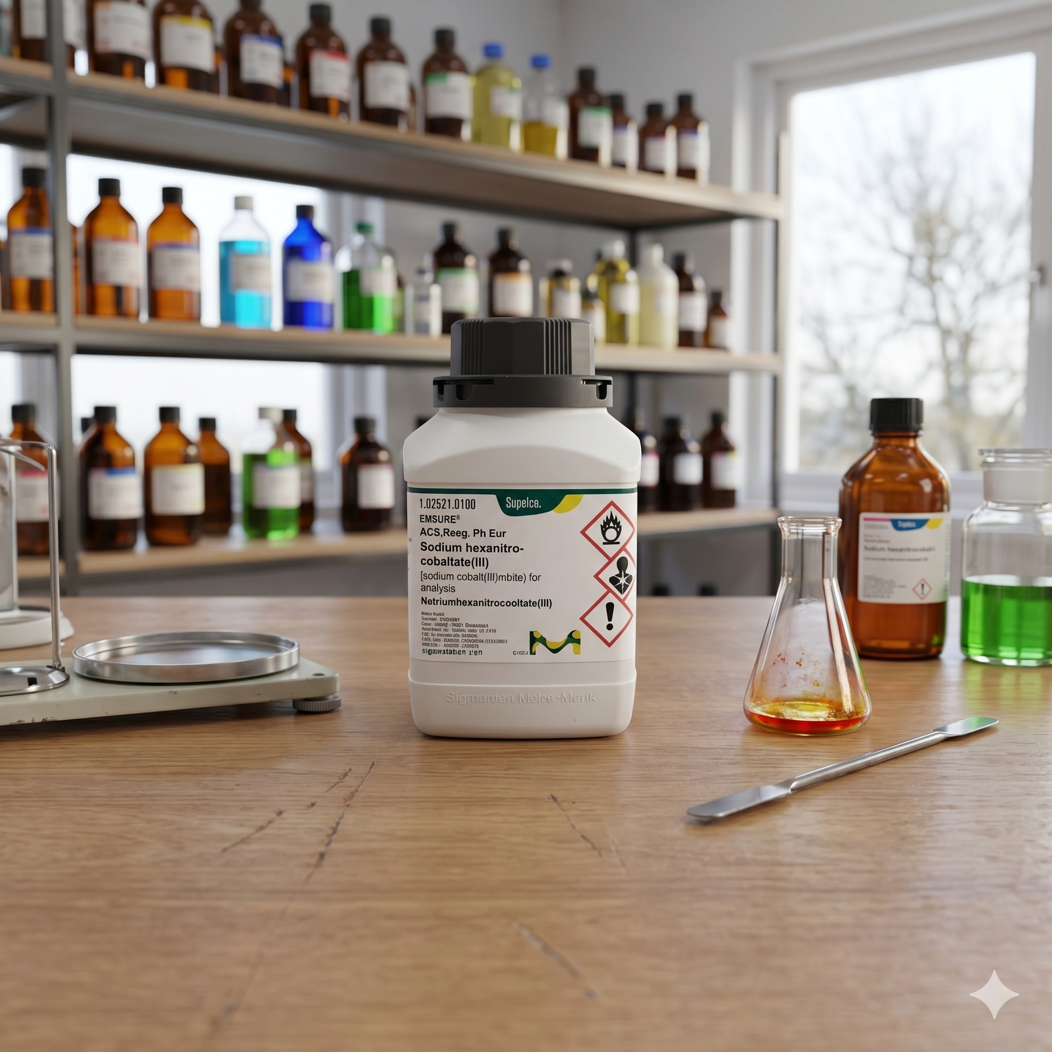 Sodium Hexanitrocobaltate(III) EMSURE ACS Reag Ph Eur Supelco Merck 102521 1GR (REPACK)